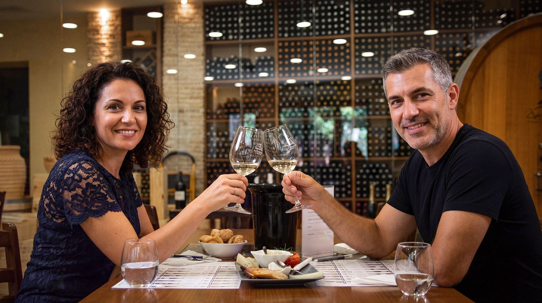 Wine tasting at Douloufakis Winery in Dafnes, central Crete — one of the leading producers of indigenous Cretan varieties