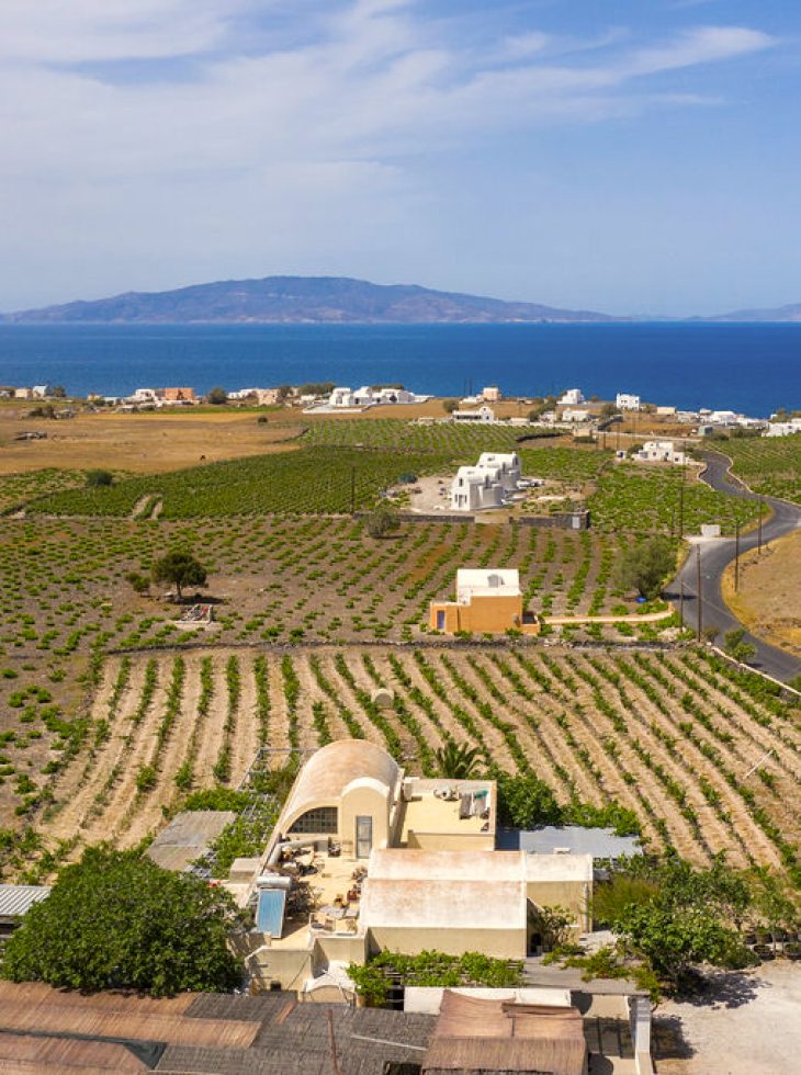Santorini landscape from Domaine Sigalas